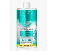Eveline Cosmetics Facemed+ Mattifying Micellar Water 3-in-1 Cleanser - 650ml | Hydrates & Smooths | Aquaxyl, D-Panthenol & Cucumber Extract
