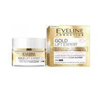 Eveline Gold Lift Expert 70+, luksusowy multi-naprawczy krem-serum z 24K złotem, 50 ml