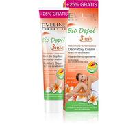 Eveline Hair Removal Cream for Sensitive Skin 'Bio-Depil' - 3-Minute Express, Deeply Moisturizing with Mango Extract, Shea Butter, Gardenia Flower - Delays Re-Growth, 125ml