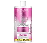 Eveline Cosmetics Facemed+ Hyaluronic Micellar Water 3-in-1 - Advanced Hydration with Aquaxyl & Hyaluronic Acid, 650ml