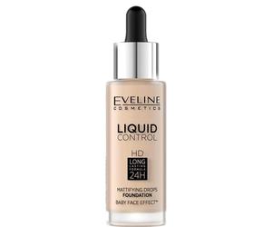 Eveline Liquid Control Foundation With Dropper 001 Porcelain