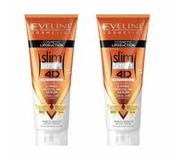 Eveline Cosmetics Slim Extreme 4D Liposuction Serum - Intensive Slimming & Reshaping Serum with Lipocell-Slim™, Isocell Slim, L-Carnitine, Q10, and Ginkgo Extract - 250 ml