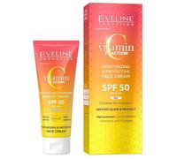 Eveline Cosmetics Vitamin C 3x Action Hydrating and Protective Face Cream SPF 50 with Vitamin C, E & Tranexamic Acid