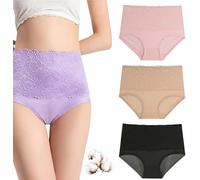 Evella Leak Proof Panties, Evella Leakproof Underwear,Women's Washable Reusable Incontinence Leakproof Underwears (3PCS-A,4XL)