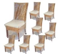 Evelots Dining Room/Kitchen Chair Cover/Protector-8 Pack- Heavy Duty Clear PVC Vinyl-No Dust/Spill/Pet Hair/Pet Claws, Easy Clean Slipcover