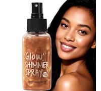 Eveloveu Glow Shimmer Spray - Lightweight, Waterproof Glow Spray For Face & Body. Non-Sticky Luminizer With A Natural Highlight, Perfect For A Dewy, Shimmering Finish