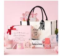 Evelunya Luxury Gift Set for Women Real Flowers Scented Candle Unique Self Care Relaxation Gift Ideas Birthday Gift