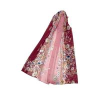 Evelyn Barnes Dotty Ombre Floral Print Chiffon Scarf 100% Polyester Material in Elegant Colors Size 50 x 160cm (Approximately) SC-3535-B (Pink)