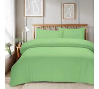 Evelyn Barnes Mayfair Stripe Duvet Cover Set Elegant and Luxurious Polyester Bedding with Modern Design Premium Quality for a Stylish Bedroom Upgrade (Mint Green, Single)