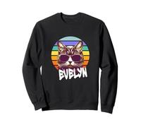 EVELYN - Beautiful girl name with a cool funny Cat Sweatshirt