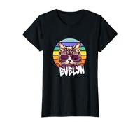 EVELYN - Beautiful girl name with a cool funny Cat T-Shirt