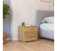 Evelyn Bedside Cabinet - 2 Drawer - Wild Oak