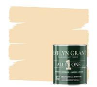 Evelyn Grant All-In-One Paint & Primer - Multi-Surface For Walls, Wood, Interior & Exterior - Beige Linen - 2.5L - Matt