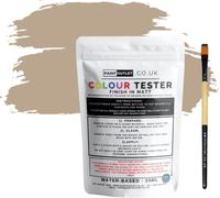 Evelyn Grant All-IN-ONE Paint & Primer - Sample Colour Tester Pouch with Brush - Multi-Surface Paint For Interior Walls, Outdoor Garden & Exterior Walls, High Durability Multi-Feature Beige Stone
