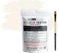 Evelyn Grant All-IN-ONE Paint & Primer - Sample Colour Tester Pouch with Brush - Multi-Surface Paint For Interior Walls, Outdoor Garden & Exterior Walls, High Durability Multi-Feature Ivory Cream