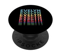 Evelyn Name Personalized Women Girl Retro Vintage Pattern PopSockets Adhesive PopGrip