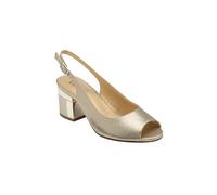 'Evelyn' Peep-Toe Shoes Lotus Gold 7