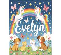 Evelyn Personalized Notebook: Contains select sheets w/inspirational quotes and is perfect for journaling, note taking, or just having fun and getting ... sized (8.5x11) perfect for notes or big jobs.