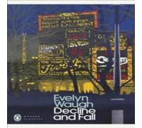 Evelyn Waugh Decline & Fall Paperback Book Evelyn Waugh Multicolor
