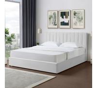 Brooklyn Evelynne Super King Light Grey Linen Ottoman Bed - Wilko