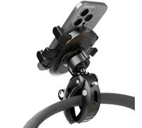 EVEMANT Stroller Phone Holder, Universal Handlebar Phone Mount with 360° Rotation for Golf Cart, Shopping Cart, Spin Bike, Treadmill & Boat - Clamp Fits All iPhone & Android Phones