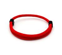 EVEMATE Paracord Bracelet nautical rope for men and women | Adjustable surfer sailor nylon band | Simple bracelet for everyday wear, outdoors and leisure (Red)