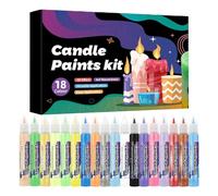 Evember Candle Wax Pen Set,18 Colors Arts Crafts Supplies | Candle Decorating Wax Pens | for Festival Birthday Decorating Holidays Wedding Party