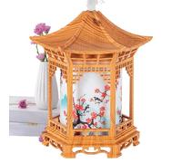 Evember Humidifiers for Bedroom,Pavilion Shape Small Car Humidifier with Night Light - Personal Humidification Equipment for Travelers Homeowners College Students Nursery Room Library Office