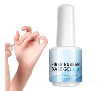 Evember Nail Building Gel Clear,Clear Fiber Glass Base Gel Nail Polish | 15ml UV Led Curing Requires Manicure Supplies for Salon Indoor Home Travel Outdoor
