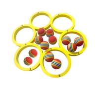 Evember Swimming Pool Games | Swimming Pool Floating Throwing Game | Multiplayer Activity with 12 Rainbow Balls, Interactive Fun for Water Park, Backyard, Beach