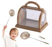 Evember Worm Catcher Toy - Interactive Butterfly Collecting Viewer | Foldable Multifunctional Fly Collecting Catcher for Age 3-12 Hiking Garden Camping