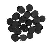 Evemodel 100pcs 25mm Round Plastic Model Bases for Wargames Table Games