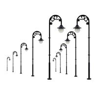 Evemodel 10pcs Model Railway Lamppost Lamp Street Lights HO Scale 63mm Single Head LYM56