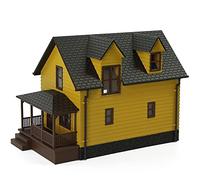 Evemodel 1pc N Scale 1:160 Model House Residential Building Architectural Diorama (yellow) village house