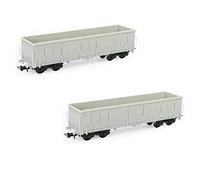 Evemodel 2Pcs HO Scale 1:87 Blank Unassembled Gondola Car Model Railway Wagon C8742JJ