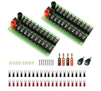 Evemodel 2pcs Power Distribution Board 3 Inputs 10 pairs Outputs for DC AC Voltage PCB005