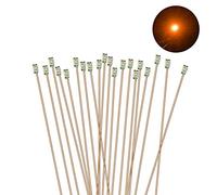 Evemodel C0603R 20pcs Pre-soldered micro 0.1mm Copper Wired RED SMD Led 0603