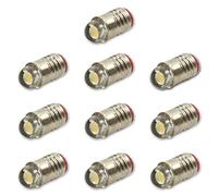 Evemodel E501WM 10PCS Warm White LED Screw Bulb E5 E5.5 12V-14V Spur H0/TT/N Scale NEW