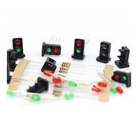 Evemodel JTD19 10 sets Target Faces With LEDs Railway Dwarf signal HO OO Scale 2 Aspects