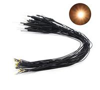 Evemodel L0805GW 20pcs Pre Wired GOLDEN White SMD 0805 Led Lamp Light Set 12V ~ 18V