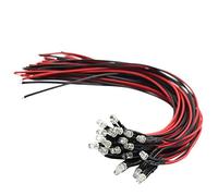 Evemodel L123W 20pcs Pre Wired 3mm Bright White Led Lamp Light Set 12V ~ 18V for Train Layout NEW