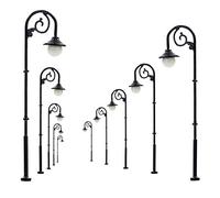 Evemodel LYM58 10pcs Warm White Model Train 1:87 Street Lights HO Scale Lamp Post LEDs NEW Miniature Single Head