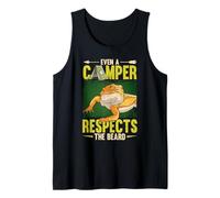 Even A Camper Respects The Beard Reptile Bearded Dragon Tank Top