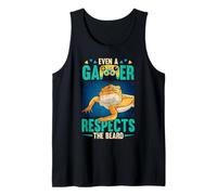 Even A Gamer Respects The Beard Reptile Bearded Dragon Tank Top