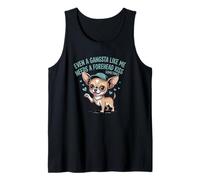 Even A Gangsta Like Me Needs A Forehead Kiss Chihuahua Dog Tank Top