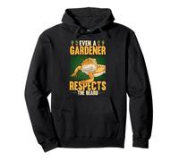 Even A Gardener Respects The Beard Reptile Bearded Dragon Pullover Hoodie
