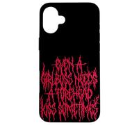 Even A Girlboss Needs A Forehead Kiss Sometimes metal funny Case for iPhone 16 Plus