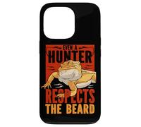 Even A Hunter Respects The Beard Reptile Bearded Dragon Case for iPhone 13 Pro