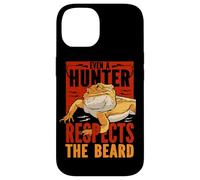 Even A Hunter Respects The Beard Reptile Bearded Dragon Case for iPhone 14