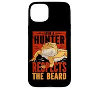 Even A Hunter Respects The Beard Reptile Bearded Dragon Case for iPhone 15 Plus